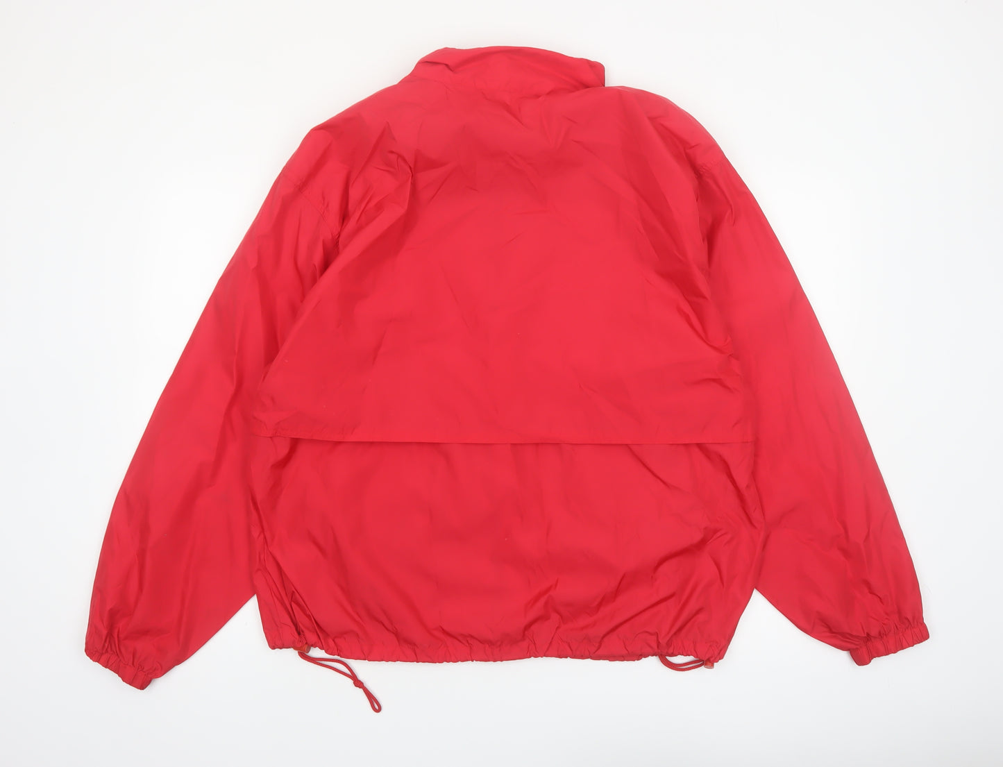 Woolrich Men's Red Nylon Windbreaker Jacket Size L Outdoor Casual