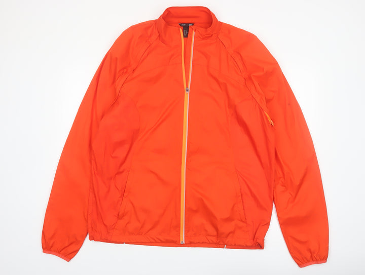 H&M Men’s Orange XL Windbreaker Lightweight Sport Jacket