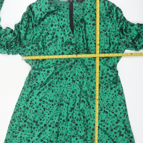 Simply Be Women’s Green Floral A-Line Dress Size 24