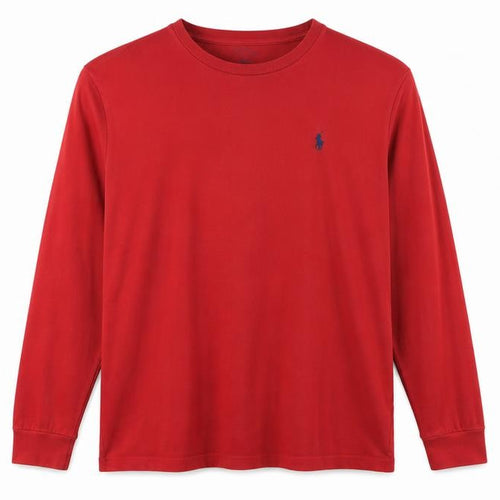 Ralph Lauren Men's Red Long Sleeve Cotton Shirt Size L