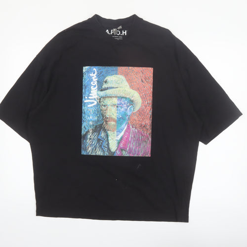 ASOS Women’s Black Art Print Vincent Van Gogh Relaxed T-Shirt Size M