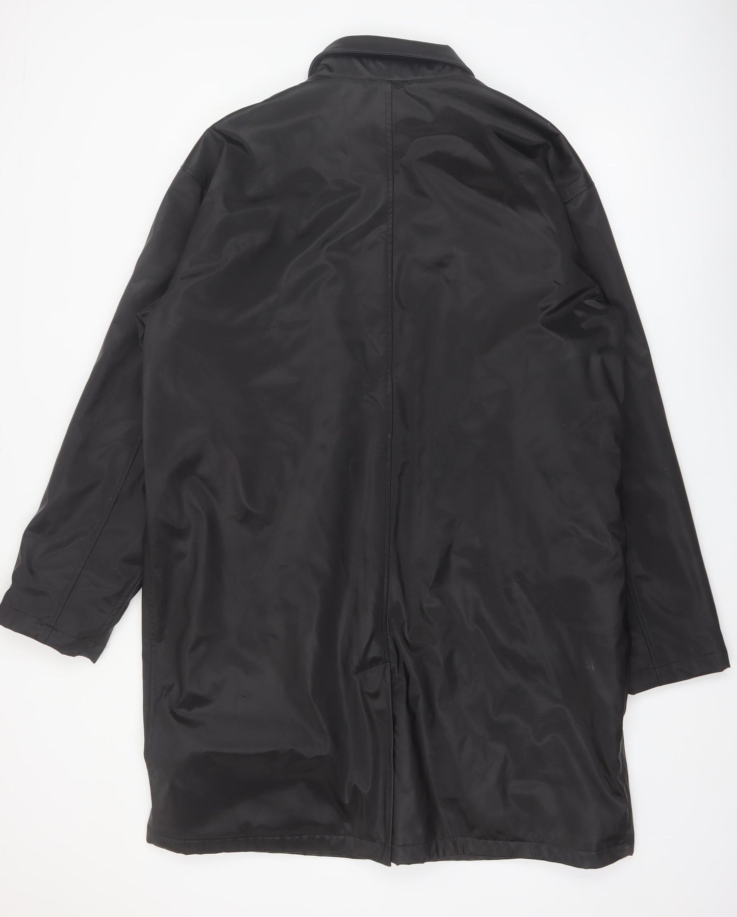 Paul Berman Men's Black M Rain Coat Waterproof Long Jacket