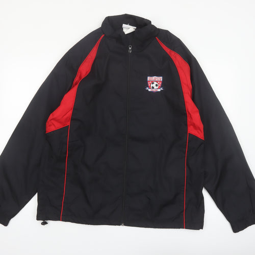 Teamwork Athletic Apparel Men’s Black Red Windbreaker Jacket L