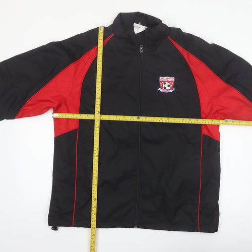 Teamwork Athletic Apparel Men’s Black Red Windbreaker Jacket L