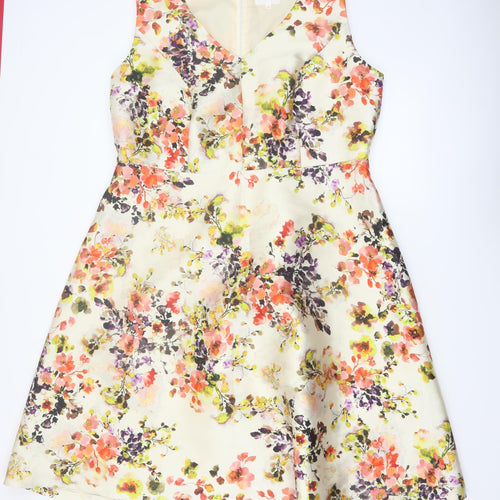 Studio 8 Women’s Multicoloured Floral A-Line Sleeveless Dress Size 20