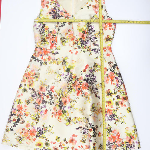 Studio 8 Women’s Multicoloured Floral A-Line Sleeveless Dress Size 20