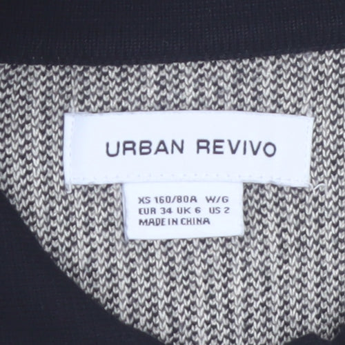 Urban Revivo Women’s Black Check Collared Shirt Dress Size 6