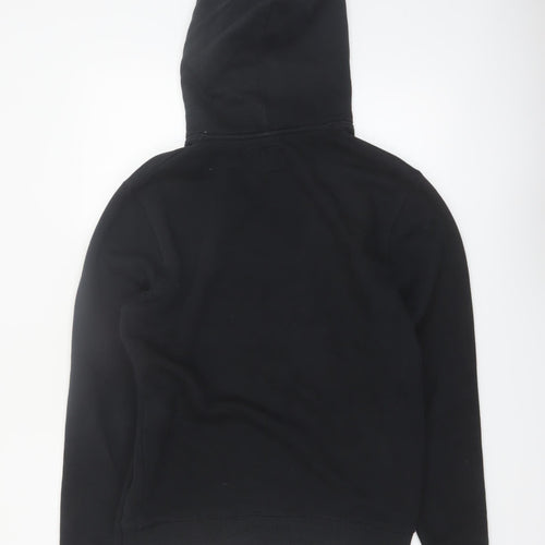 Jack Wills Men's Black Pullover Hoodie S Regular Fit Logo Fleece