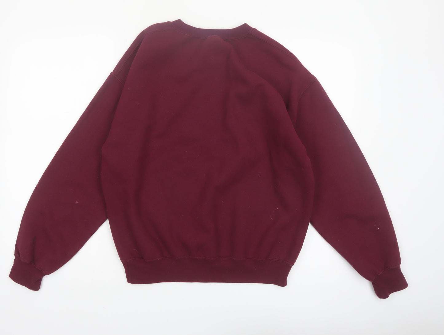 Gildan Men's Burgundy Graphic Pullover Sweatshirt Medium Classic Fit