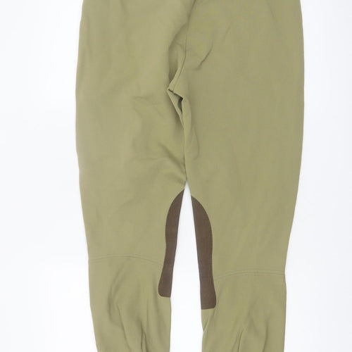 TuffRider Women’s Green Cotton Stretch Riding Jodhpurs Size 32