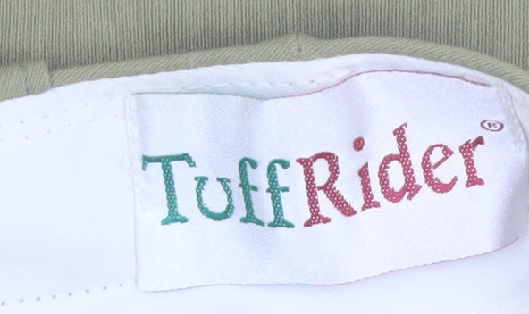 TuffRider Women’s Green Cotton Stretch Riding Jodhpurs Size 32