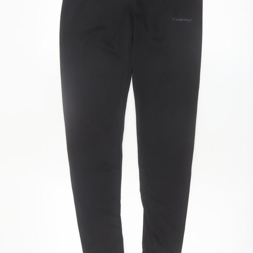 Campri Womens Black Size 12 Slim Fit Sports Leggings