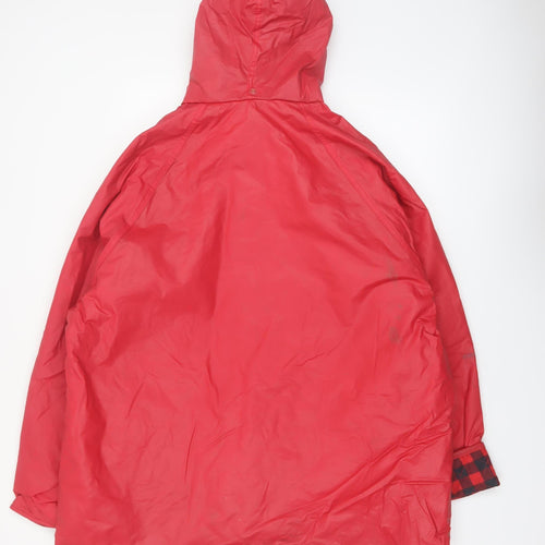 Ozark Trail Men Red XL Waterproof Hooded Rain Coat Jacket