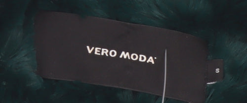 Vero Moda Women’s Green Faux Fur Short Jacket Size S