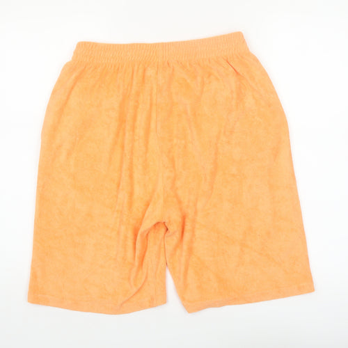 Pangaia Men's Orange Cotton Sweat Shorts Medium Casual Lightweight