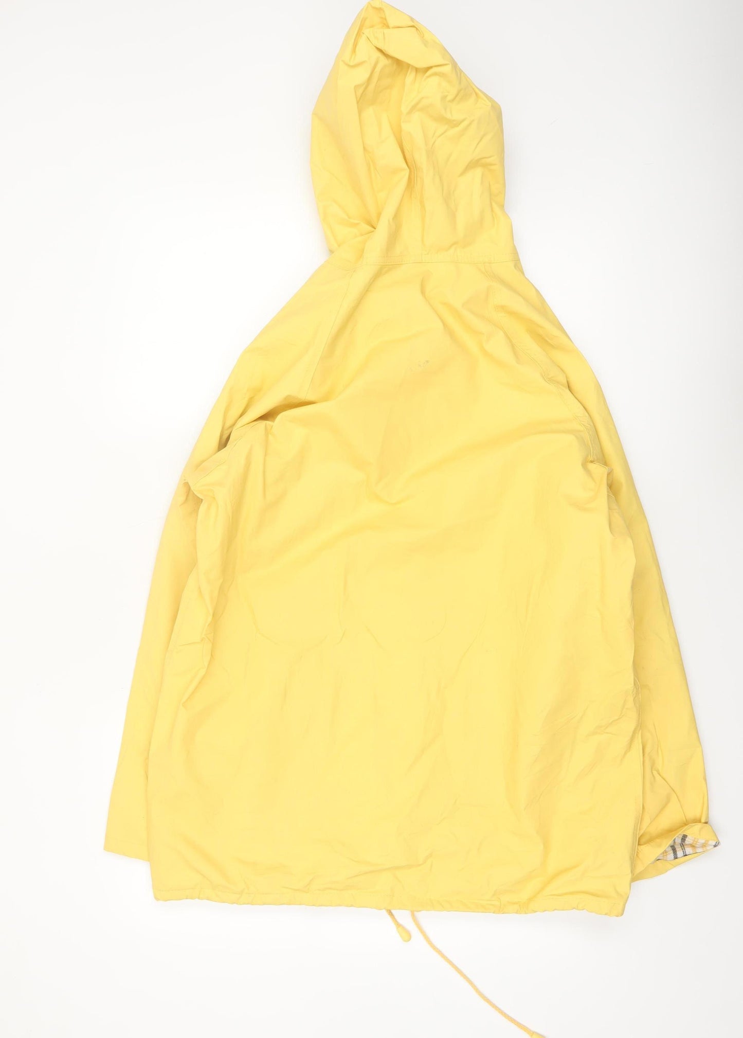 Rain-Slicks Womens Yellow Hooded Waterproof Rain Coat Jacket M