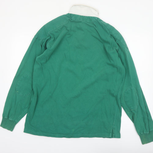 Polo Ralph Lauren Men's Green XL Long Sleeve Rugby Polo Shirt