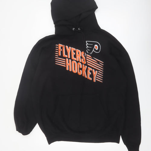NHL Men's Black XL Pullover Hoodie Fleece Flyers Hockey Sweatshirt