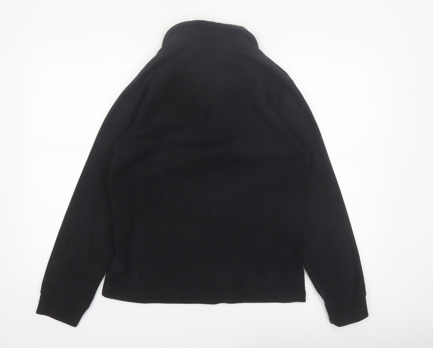 CMP Womens Black Fleece Pullover Sweatshirt M Rhinestone 1/4 Zip