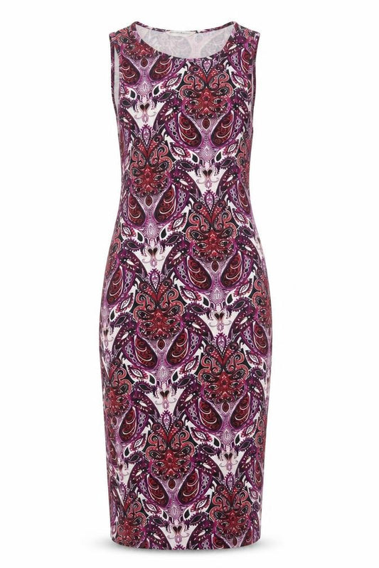 Front view of Miss Selfridge Women's Multicoloured Paisley Bodycon Dress, size 6