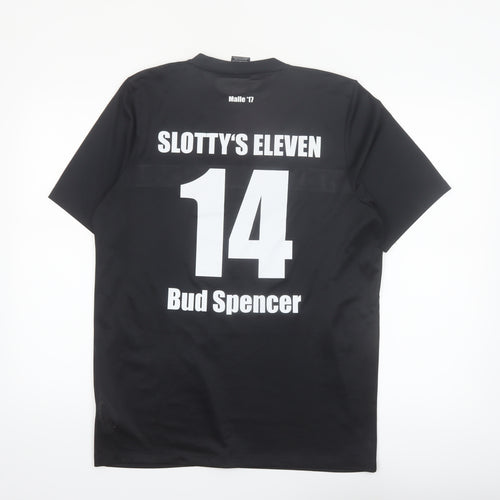 Nike Men’s Black Dri-Fit T-Shirt Sz L Slotty's Eleven Bud Spencer Sports Tee