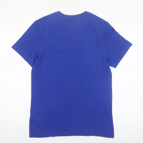 Timberland Men's Blue Regular Fit Cotton Graphic T-Shirt S