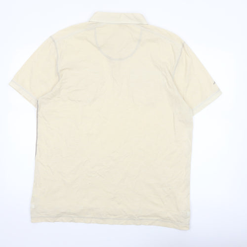 Marks and Spencer North Coast Beige Men's L Cotton Polo Shirt