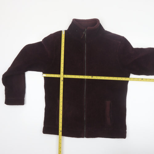Marks and Spencer Men's Purple Fleece Full Zip Jacket Size S