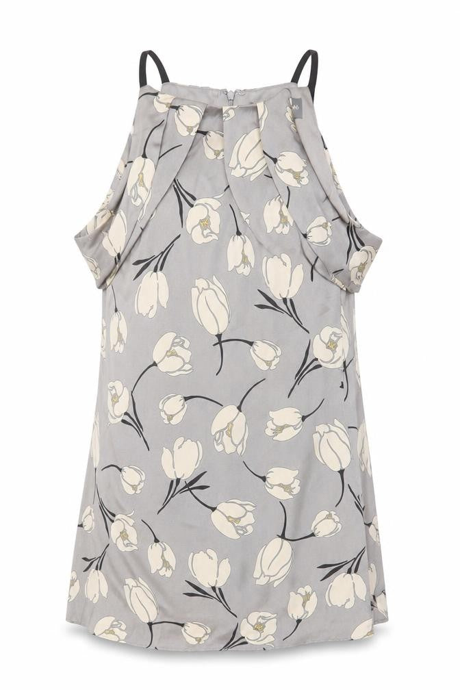 Phase Eight Women’s Grey Floral Cold Shoulder Shift Dress Size 12