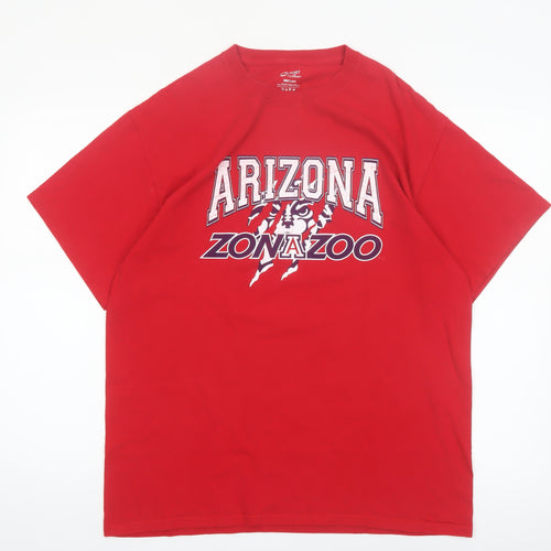 Port and Company Men's Red Arizona ZonaZoo Graphic T-Shirt L