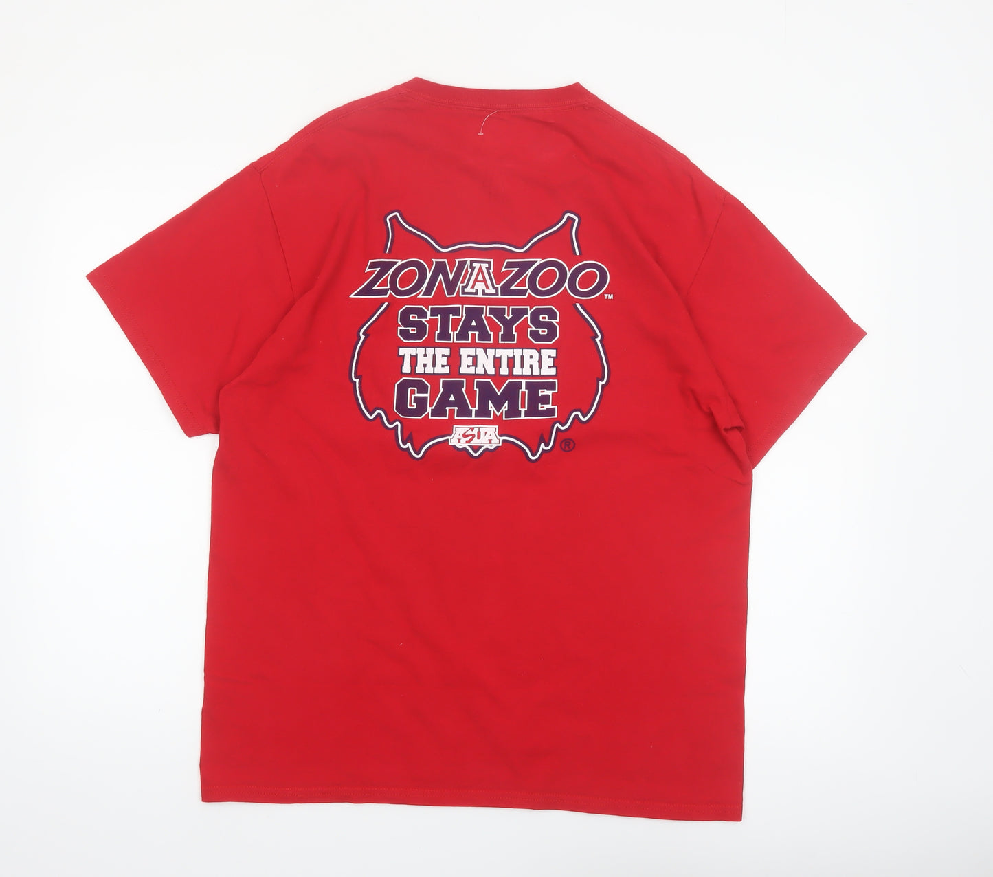 Port and Company Men's Red Arizona ZonaZoo Graphic T-Shirt L