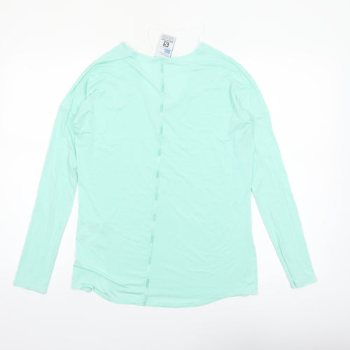 Salomon Women's Green XS Lightweight Long Sleeve V-Neck Sports Top