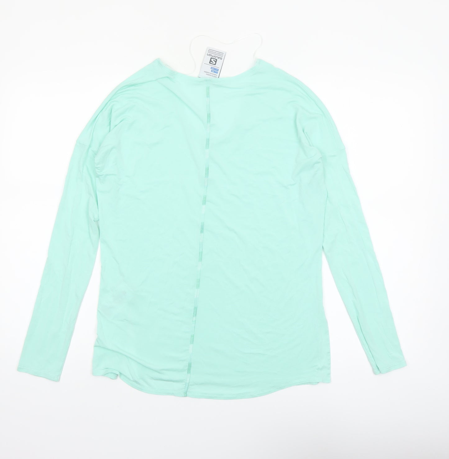 Salomon Women's Green XS Lightweight Long Sleeve V-Neck Sports Top
