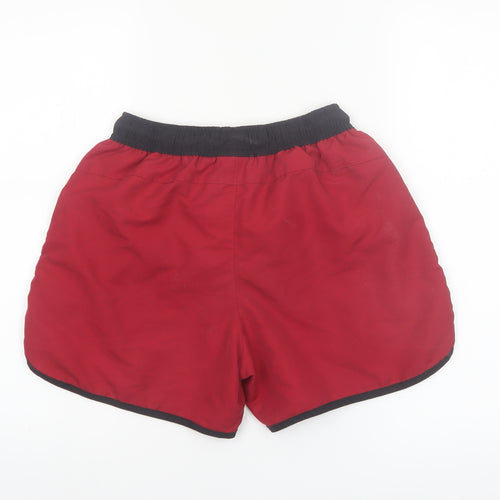 Reebok Men's Red Black Swim Shorts Size S Quick Dry Comfortable Fit