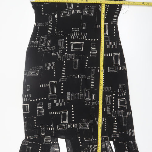 Jolibel Petite Black Geometric Sheath Dress Women’s Size 12