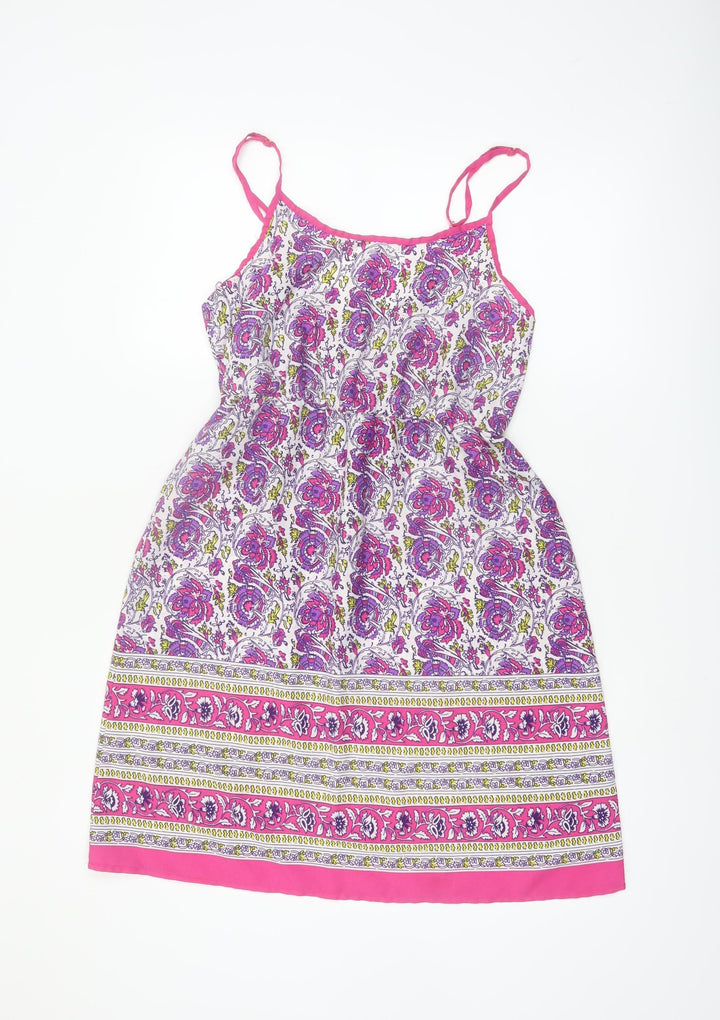 Ocean Club Womens Multicoloured Scoop Neck Slip Dress Size 6-8