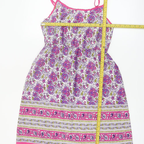 Ocean Club Womens Multicoloured Scoop Neck Slip Dress Size 6-8