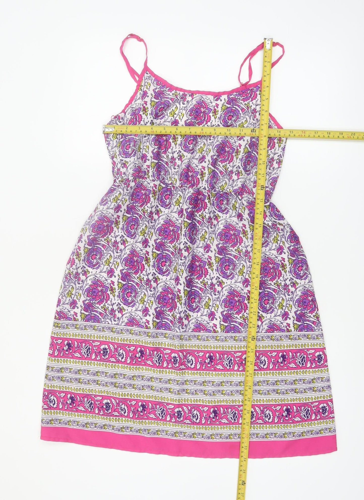 Ocean Club Womens Multicoloured Scoop Neck Slip Dress Size 6-8