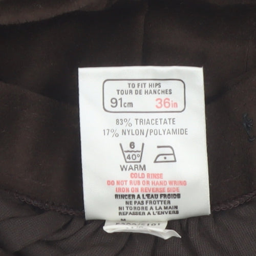 Marks and Spencer Women Brown A-Line Knee Length Skirt Size 12