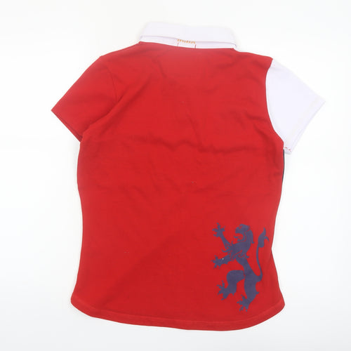 England Victorious Womens Multicoloured Polo Shirt Size 12