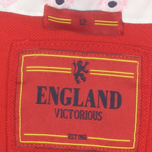 England Victorious Womens Multicoloured Polo Shirt Size 12