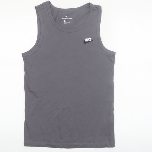 Nike Men's Grey XS Sleeveless Cotton Casual Sports Vest