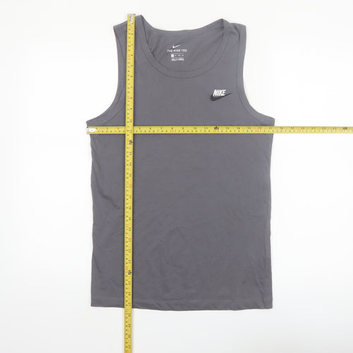 Nike Men's Grey XS Sleeveless Cotton Casual Sports Vest
