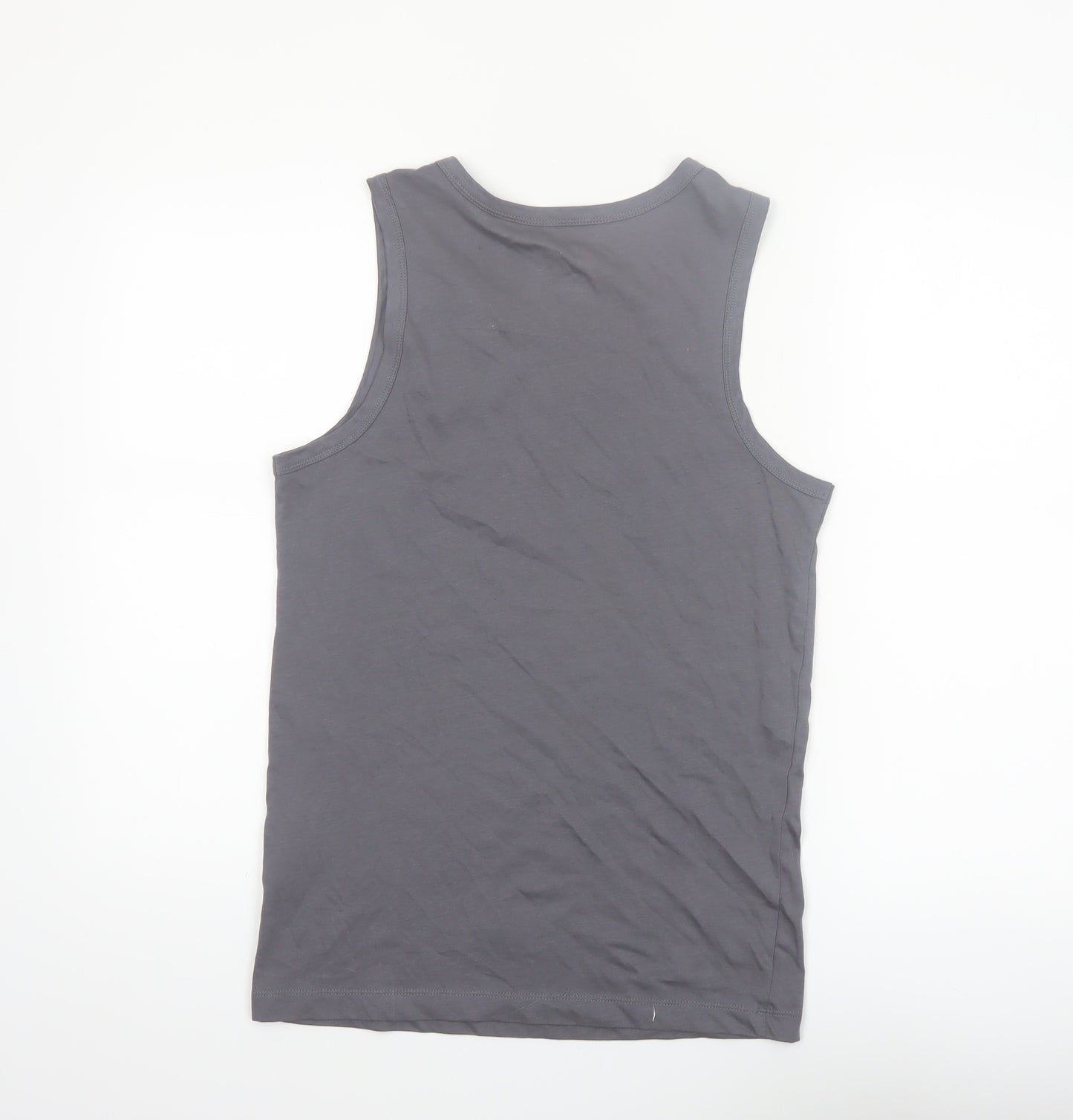 Nike Men's Grey XS Sleeveless Cotton Casual Sports Vest
