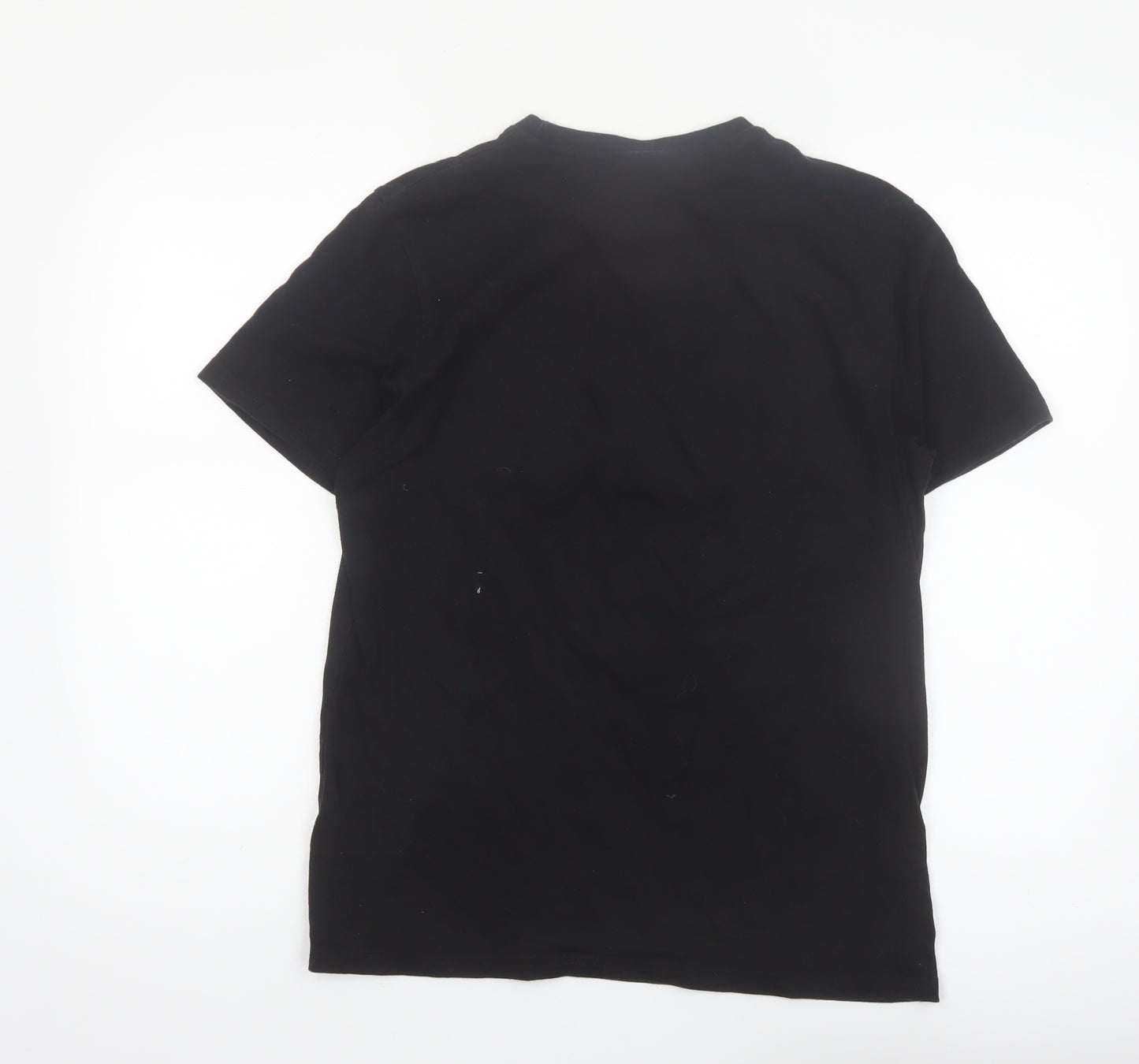 Closure London Men’s Black Graphic Logo T-Shirt Size M Cotton Crew Neck