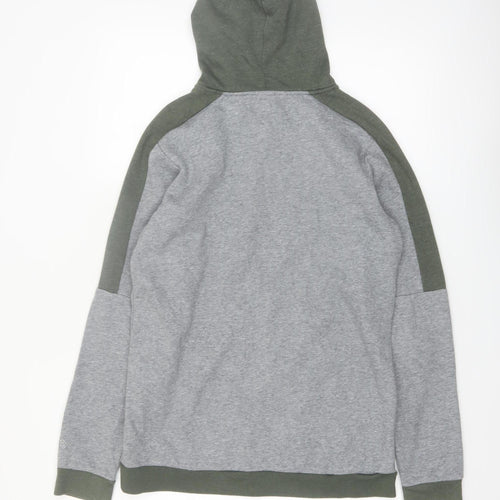 Champion Womens Grey Green Full Zip Hoodie XL 16-18 Casual Cotton Blend