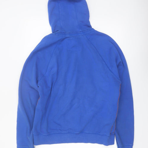 Burton Men's Blue Pullover Hoodie M Graphic Print Cotton