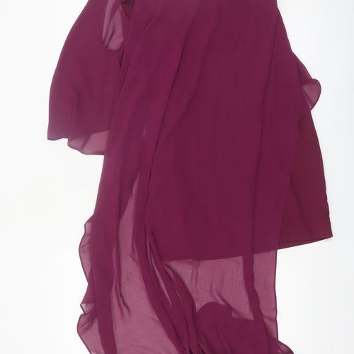 Marciano Women’s Purple One Shoulder Hi-Low Asymmetric Dress XS
