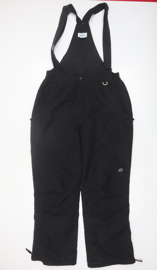 Slalom Men's Black Insulated Waterproof Snow Pants L