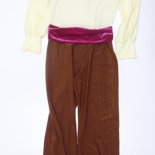 Creative Costuming & Designs Women Brown Jumpsuit Long Sleeve Size L